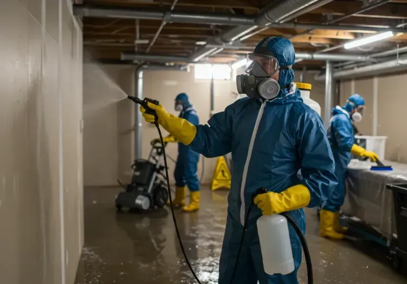 Basement Sanitization and Antimicrobial Treatment process in Kingsbury, NV